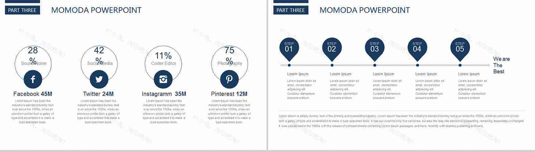白色商务简洁风大气PPT模板-8