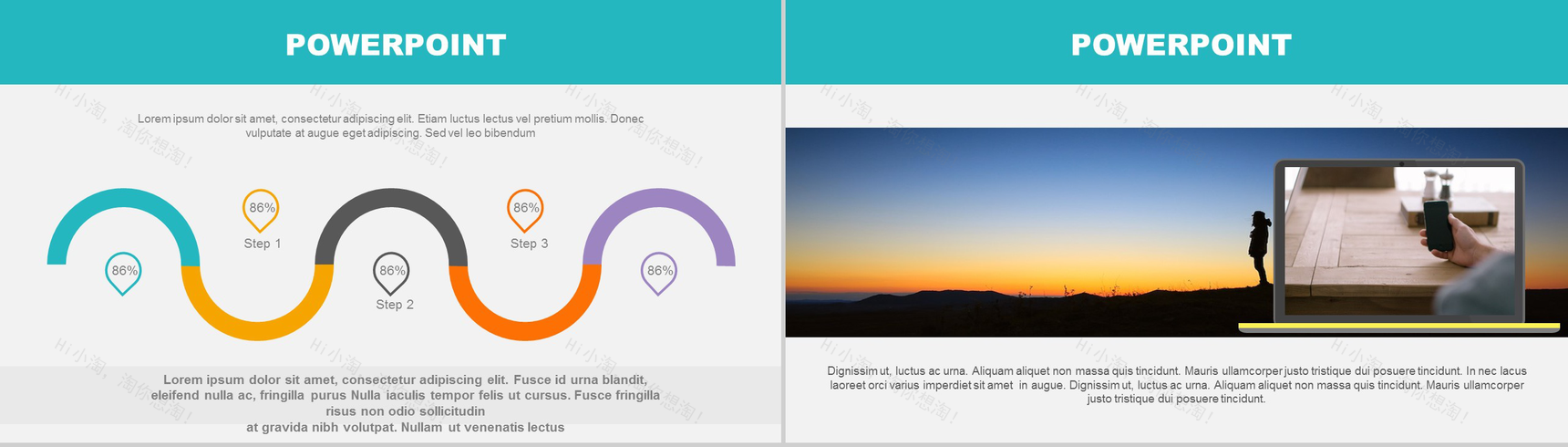欧美商务年终总结工作汇报PPT模板-6