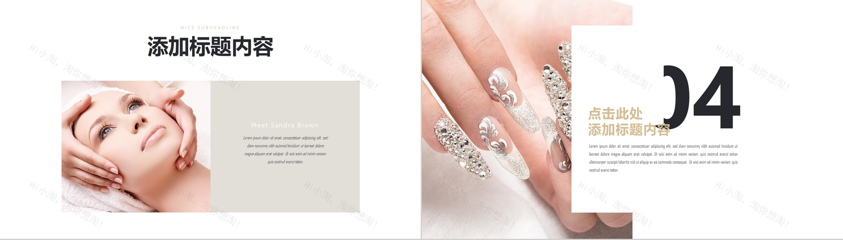 欧美高端商务美容美发宣传总结汇报PPT模板-11