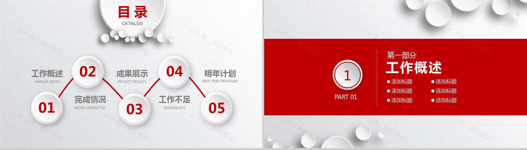 年终总结工作汇报PPT模板-2