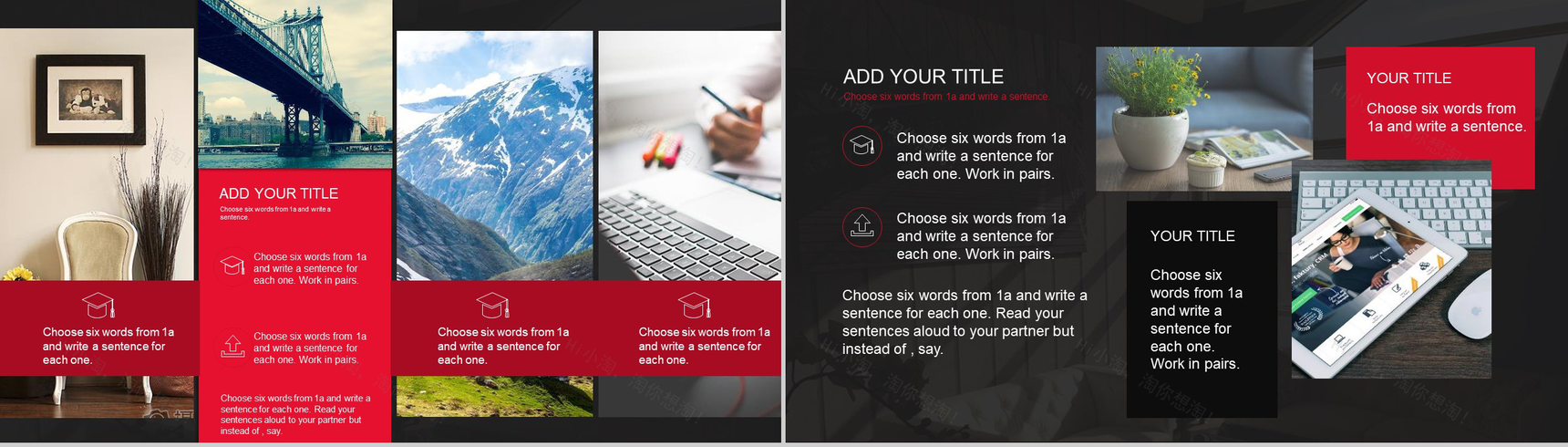 欧美风商务汇报企业宣传PPT模板-12