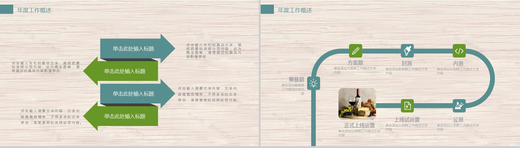 时尚简约下午茶美食推广宣传工作汇报PPT模板-4