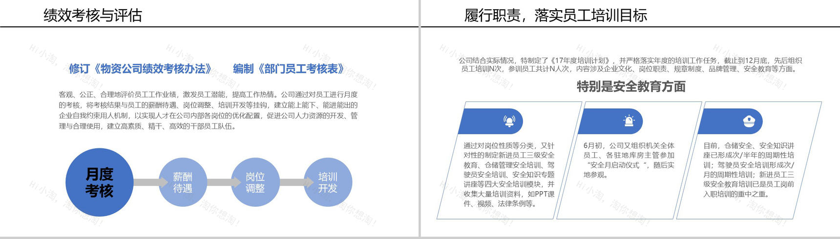 简单线条背景某制冷设备公司行政人事部年终工作总结PPT模板-5