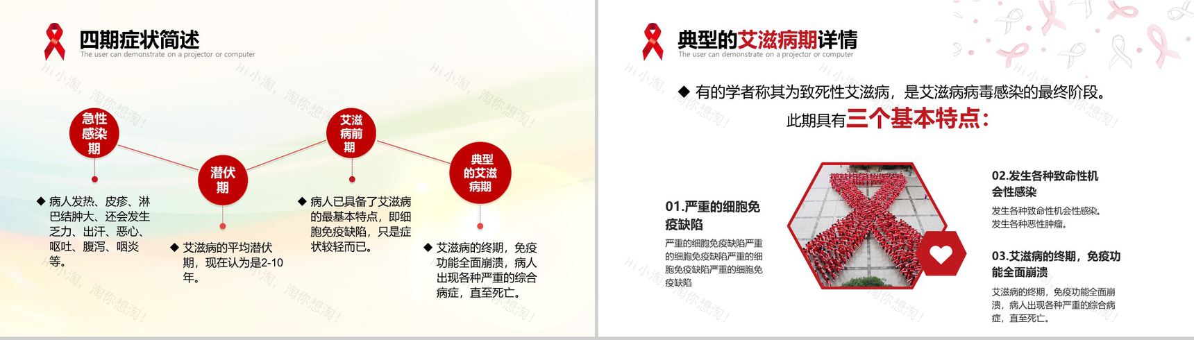世界艾滋病日宣传艾滋病预防知识演讲PPT模板-14