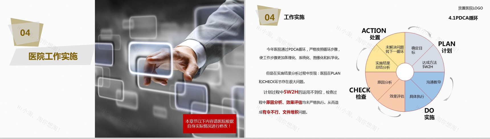 简约大气医院医疗年度工作总结报告PPT模板-25