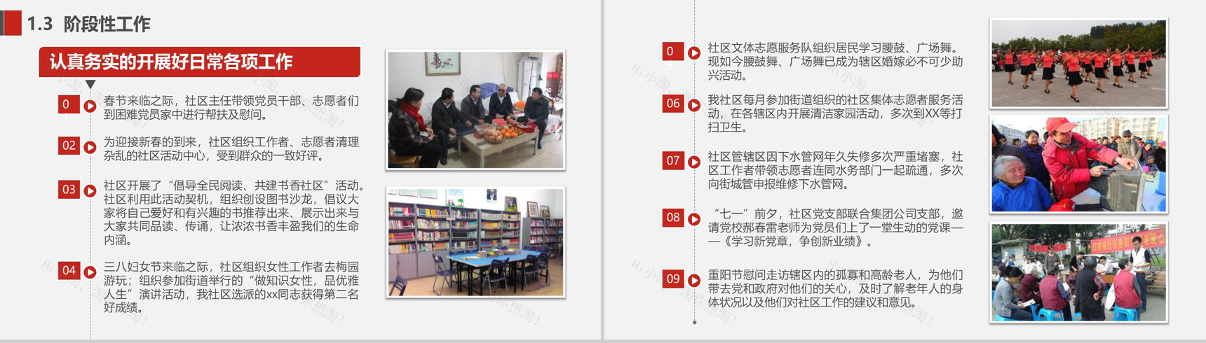 创文明建和谐社区工会工作总结PPT模板-7