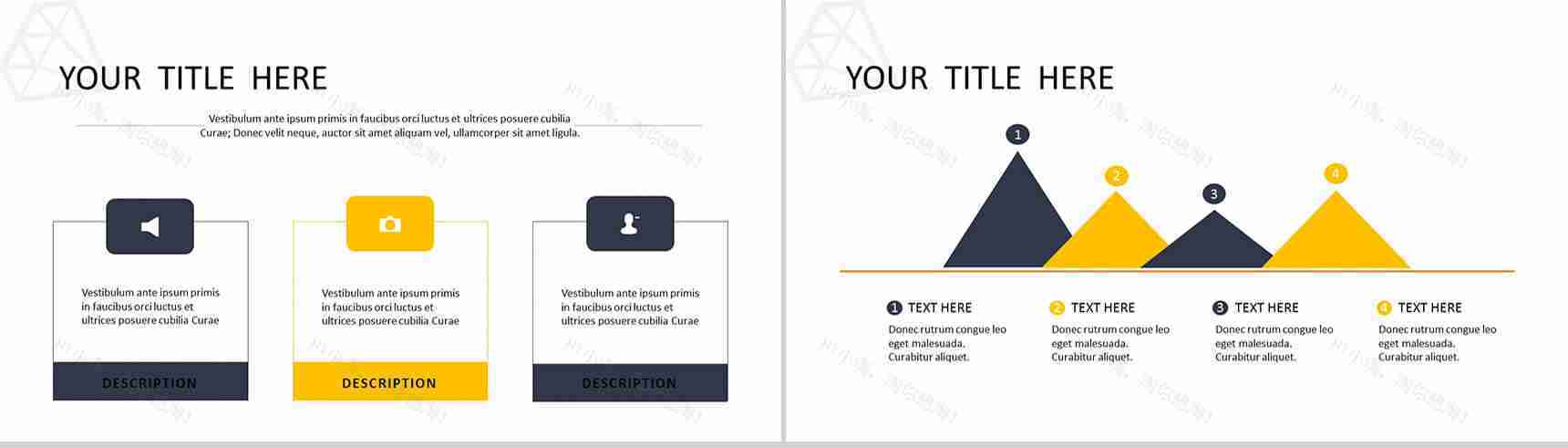黑白工作总结商务通用PPT模板-6