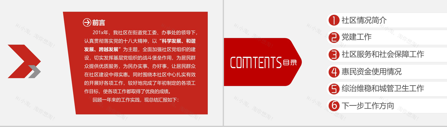 创文明建和谐社区工会工作总结PPT模板-2