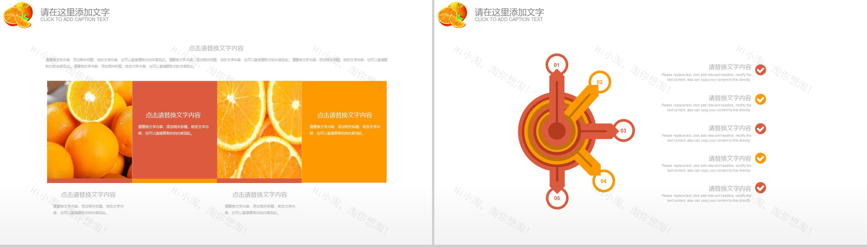 水果柑橘产品介绍工作汇报PPT模板-11