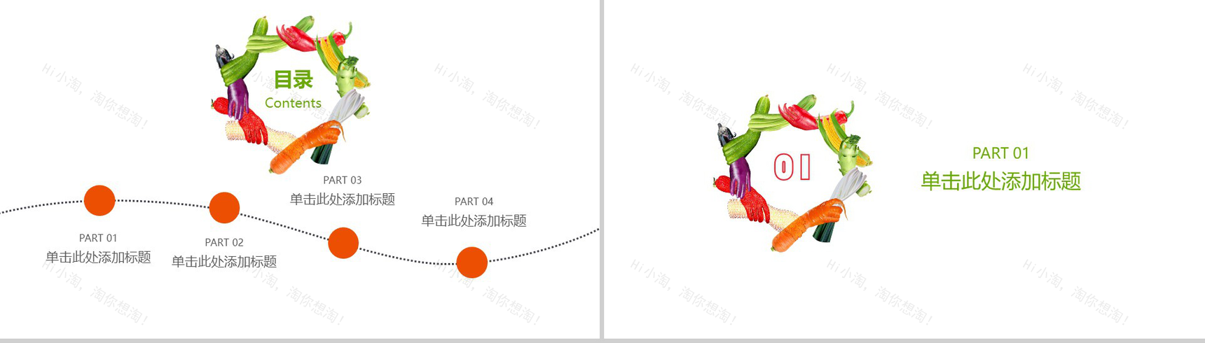 201X携手共建食品安全水果介绍PPT模板-2