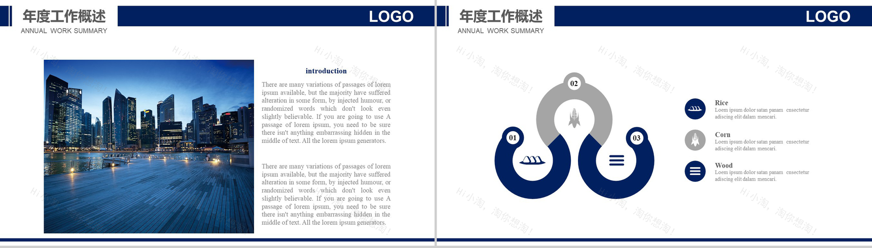 简洁明了的航空工作汇报PPT模板-6