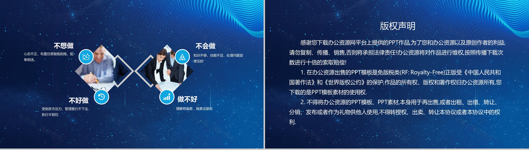 蓝色时尚大气钢铁企业年度工作总结PPT模板-10