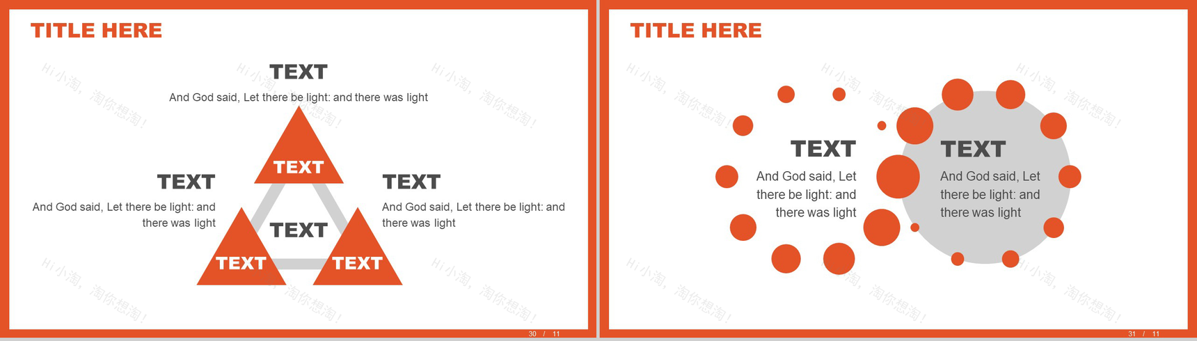 橙色互联网数据分析薪酬统计报告PPT模板-16