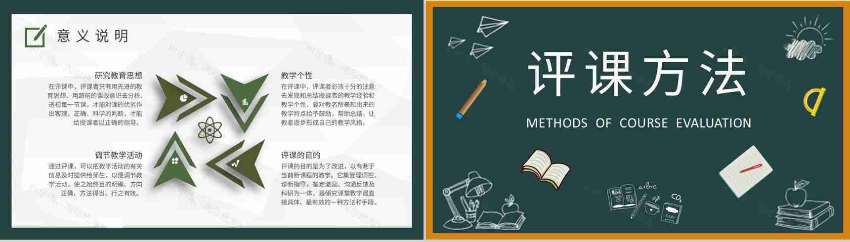 中小学校教师集体听课评课记录评课内容总结PPT模板-5