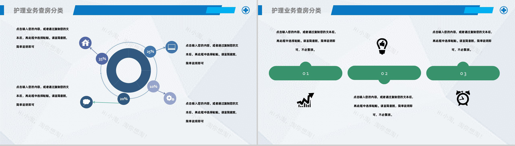 医院医疗护理业务查房课件PPT模板-4