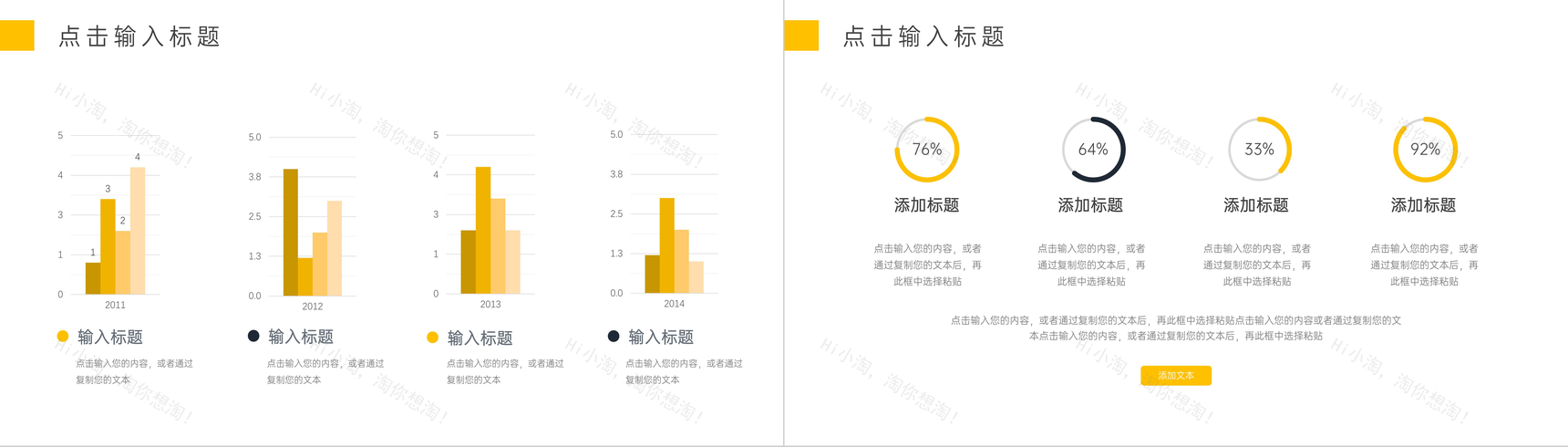 黄色简约数据复盘总结会议汇报PPT模板-3