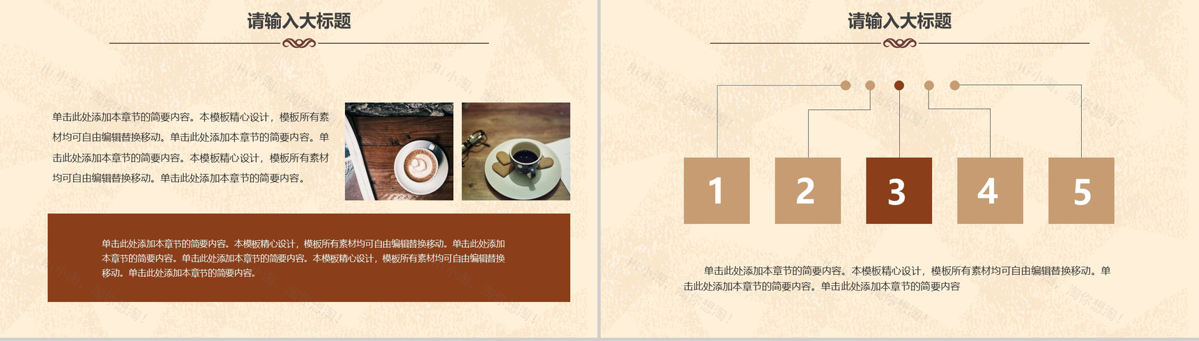 咖啡主题工作总结年终汇报PPT模板-6