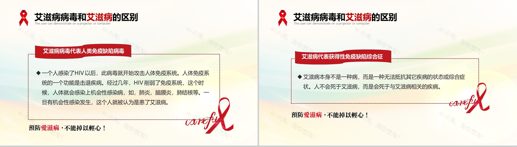 世界艾滋病日宣传艾滋病预防知识演讲PPT模板-7