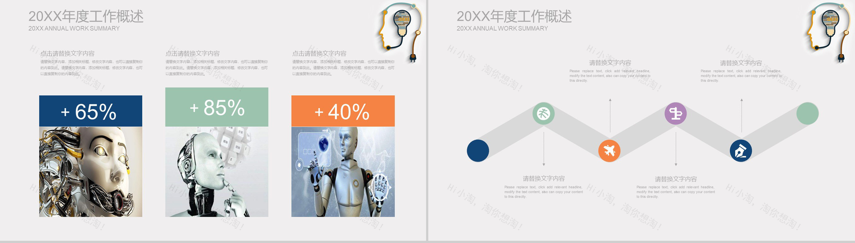 商务风人工智能产品介绍工作总结述职报告PPT模板-8