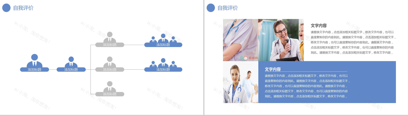 小清新唯美医疗整形宣传年终总结PPT模板-6