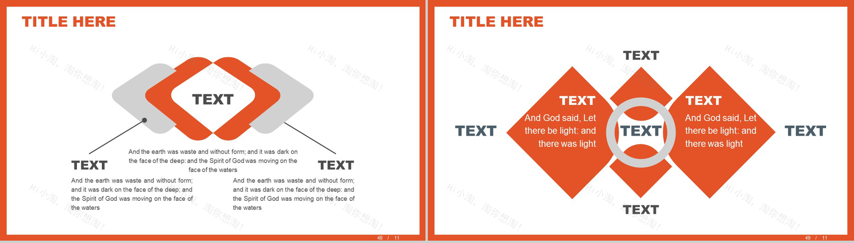 橙色互联网数据分析薪酬统计报告PPT模板-25