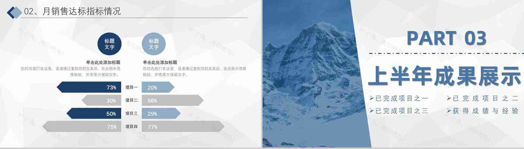 企业公司年中总结年终总结工作汇报述职报告部门员工演讲项目总结PPT模板-7