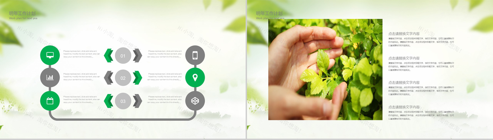 绿色商务环境保护工作总结汇报PPT模板-12