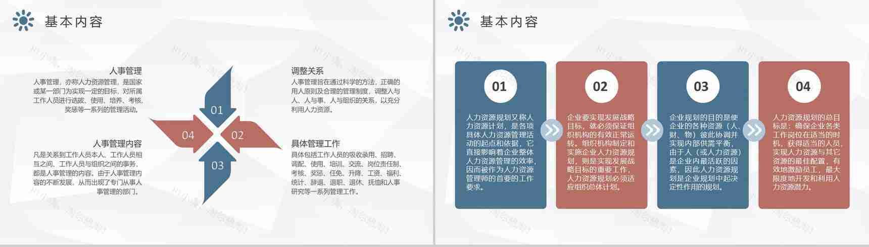 人力资源部门员工岗位培训人事管理工作总结汇报PPT模板-6