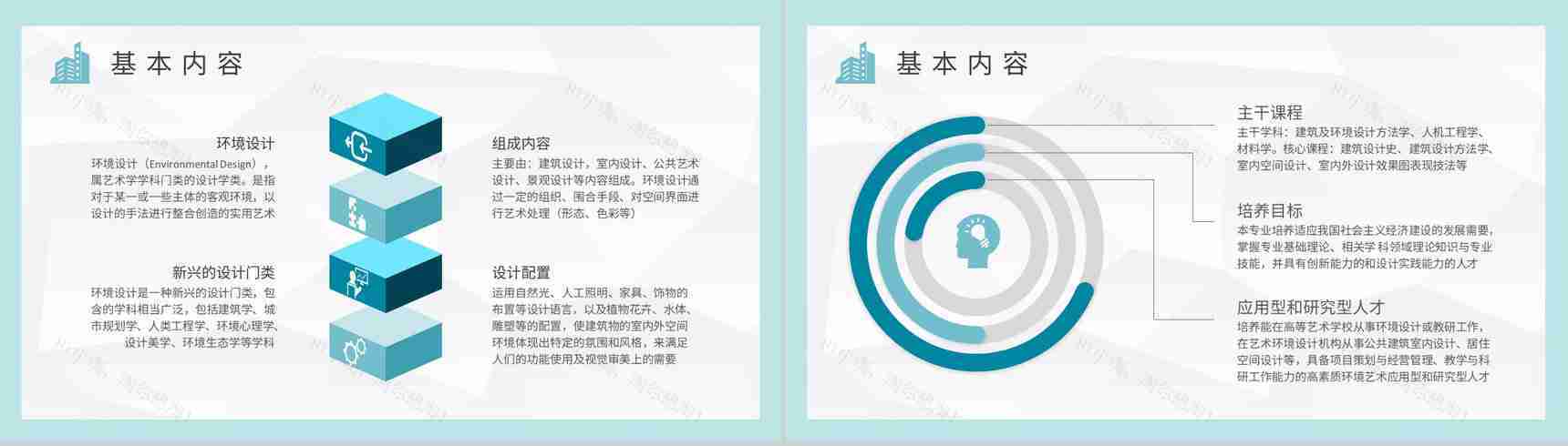 大学生毕业设计答辩演讲环境设计论文总结汇报PPT模板-7