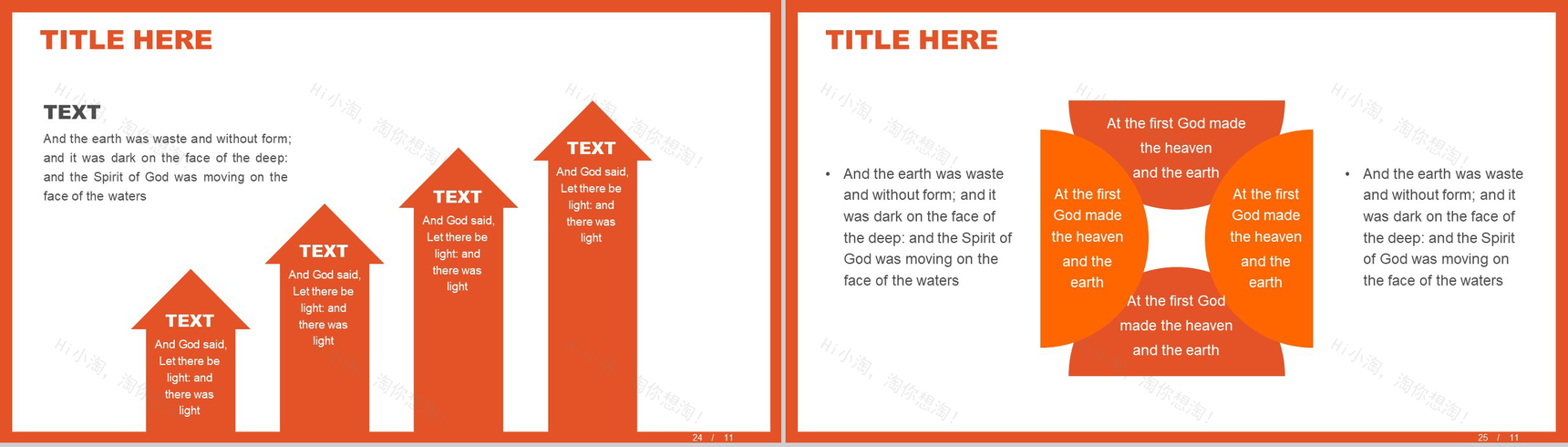 橙色互联网数据分析薪酬统计报告PPT模板-13