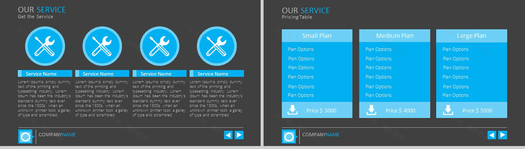 扁平风格商务演讲汇报通用PPT模板-12