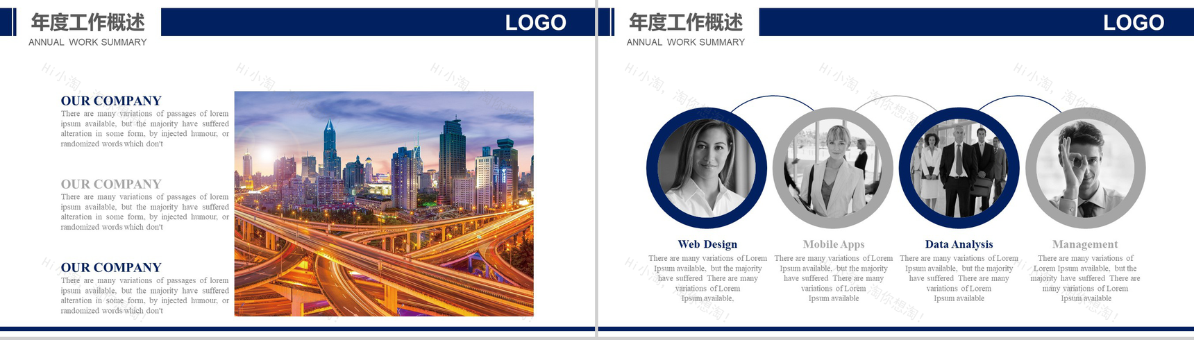 简洁明了的航空工作汇报PPT模板-3