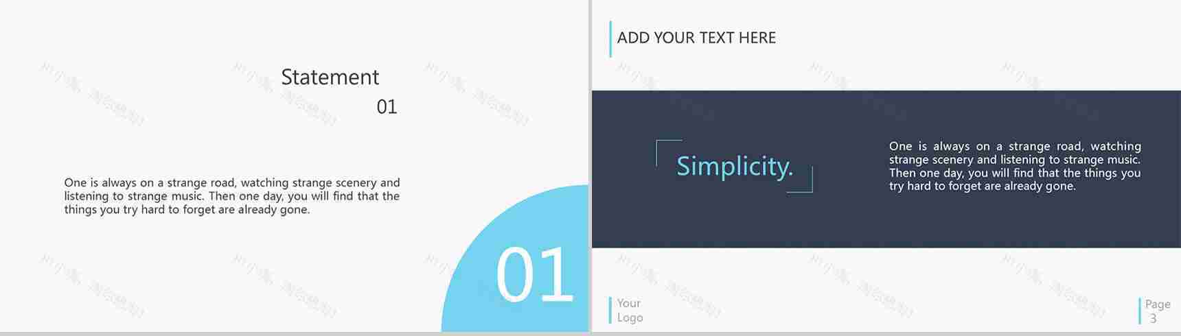 白色大气商务通用PPT模板-2