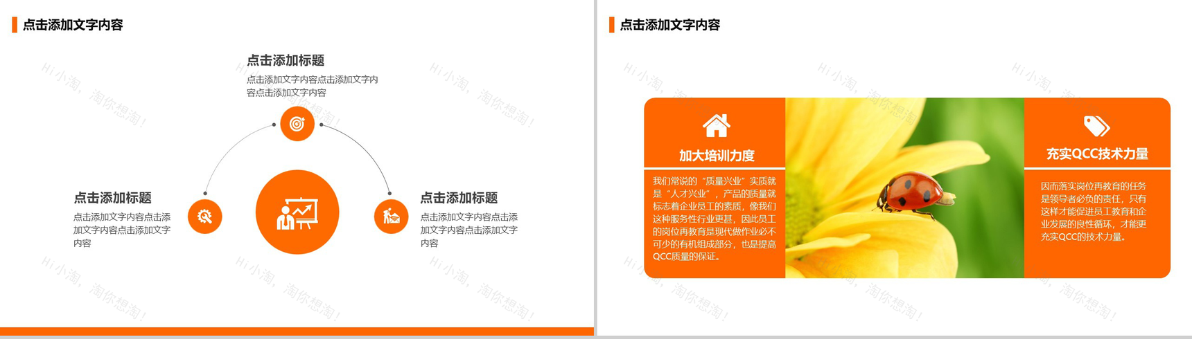 暖色风大气医院医药医疗品管圈研究成果汇报PPT模板-16