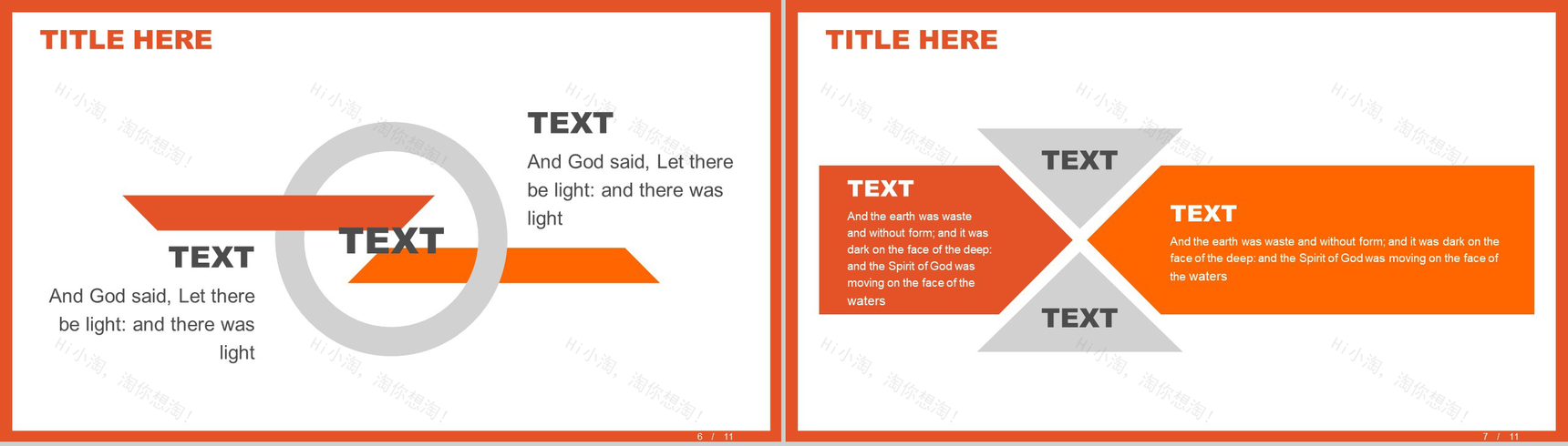 橙色互联网数据分析薪酬统计报告PPT模板-4