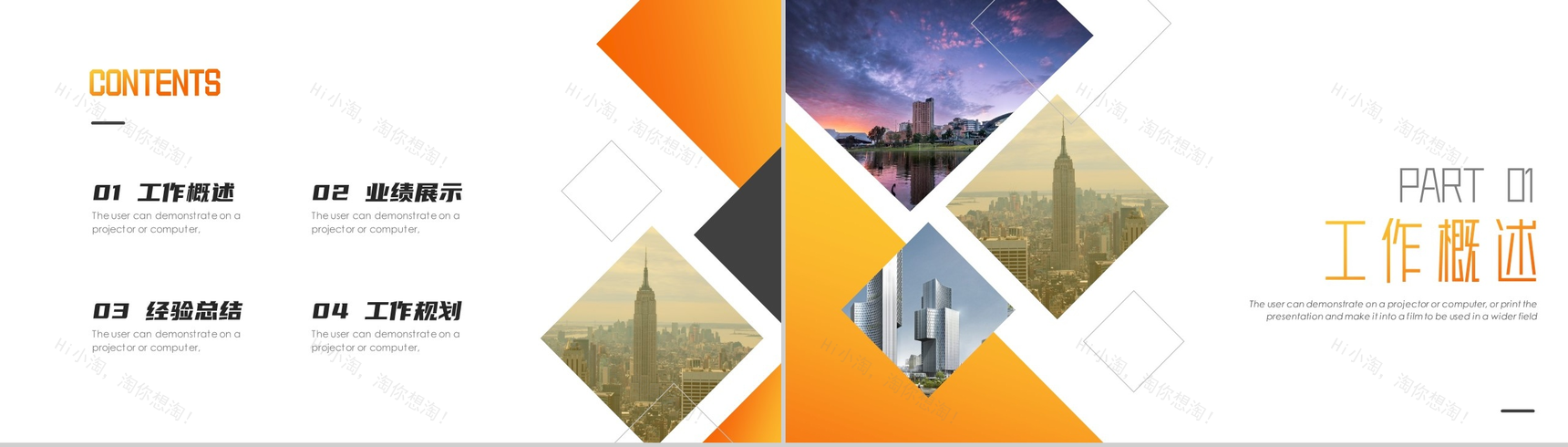 都市风格商务渐变工作项目汇报开场白演讲稿PPT模板-2