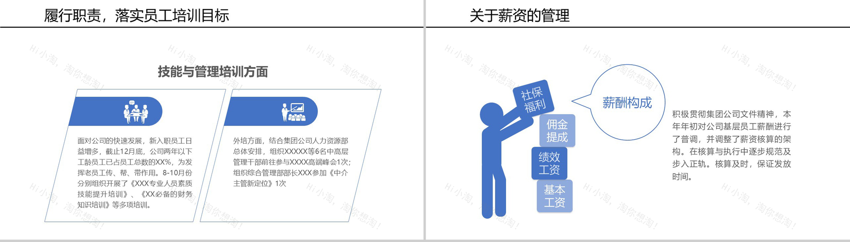 简单线条背景某制冷设备公司行政人事部年终工作总结PPT模板-6