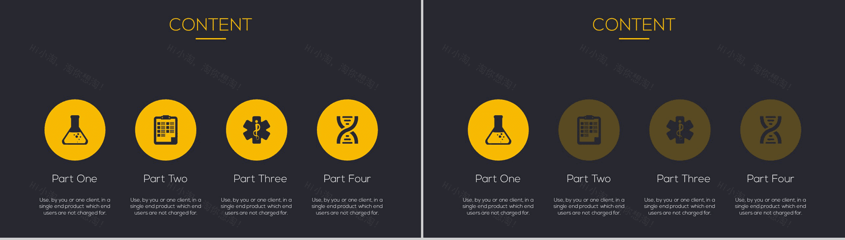 精品黑黄配色商务动态企业汇报PPT模板-2