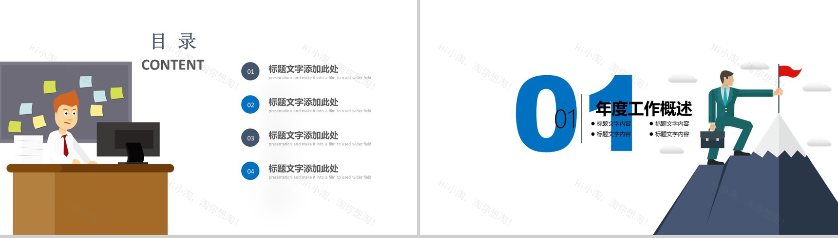 蓝色商务时间管理策划方案工作汇报PPT模板-2