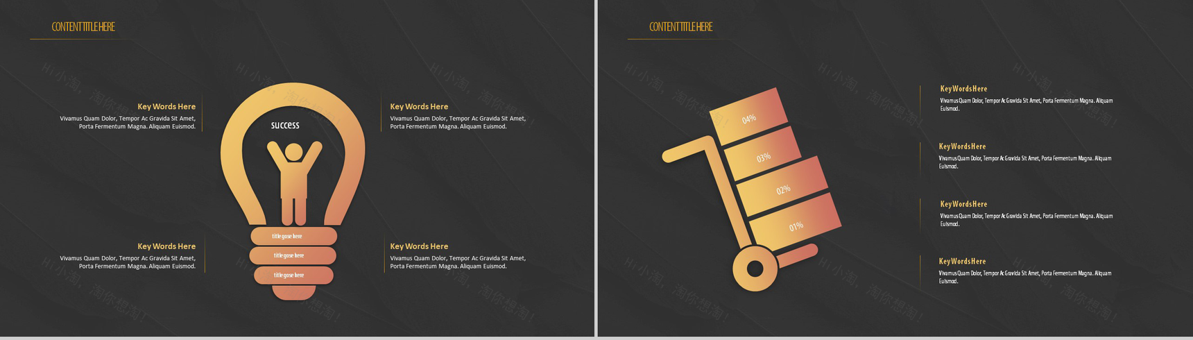 黑底金色科技风企业宣传商业融资PPT模板-7