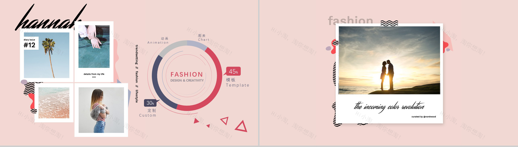 时尚大气欧美风通用PPT模板-7