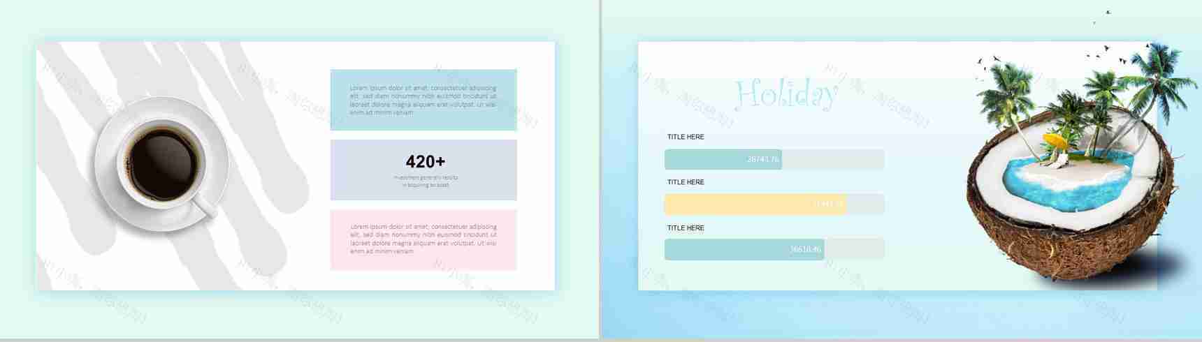 你好8月宣传活动夏季PPT模板-8