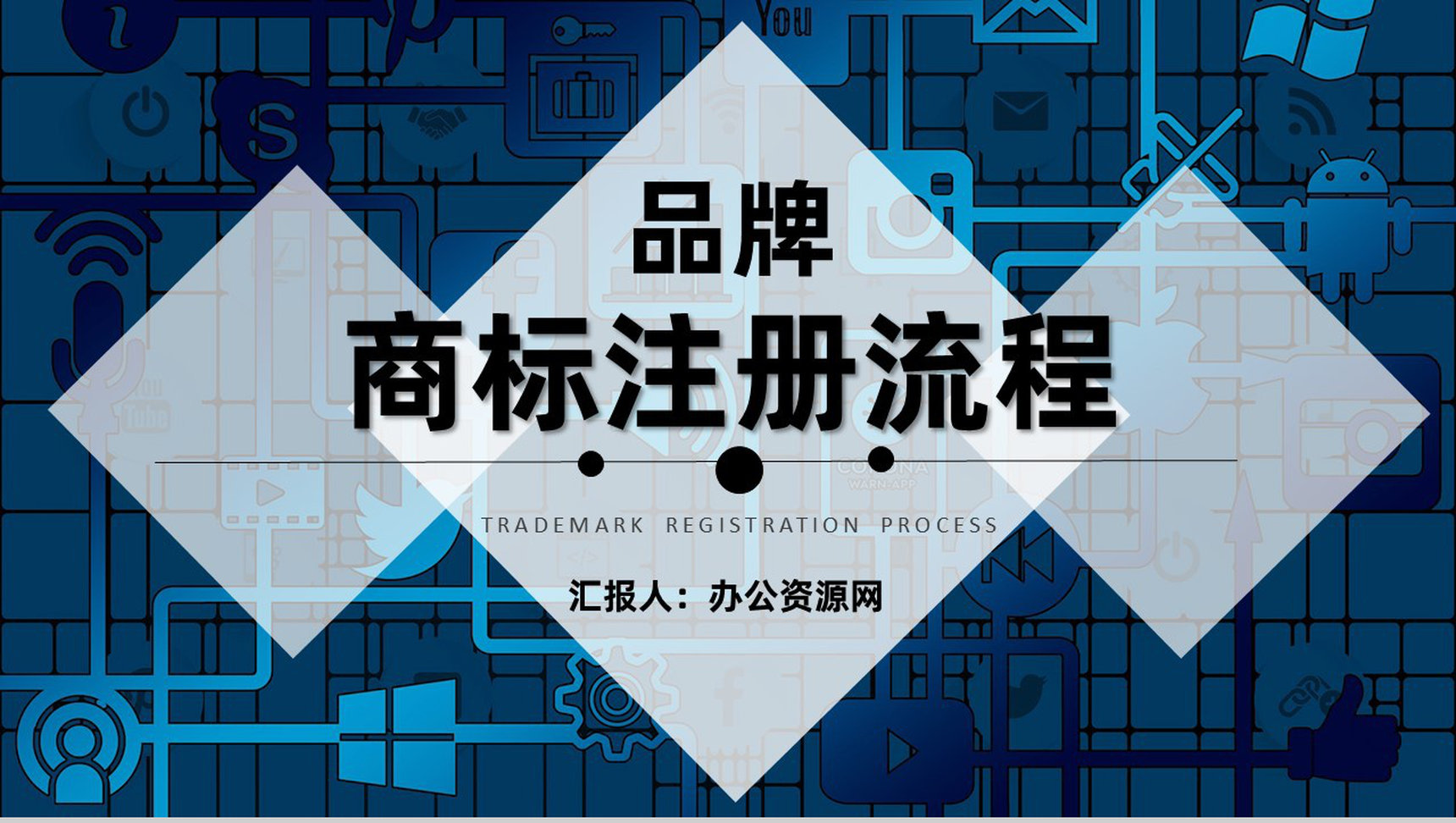 互联网公司产品商标申请注册流程及商标变更方法PPT模板