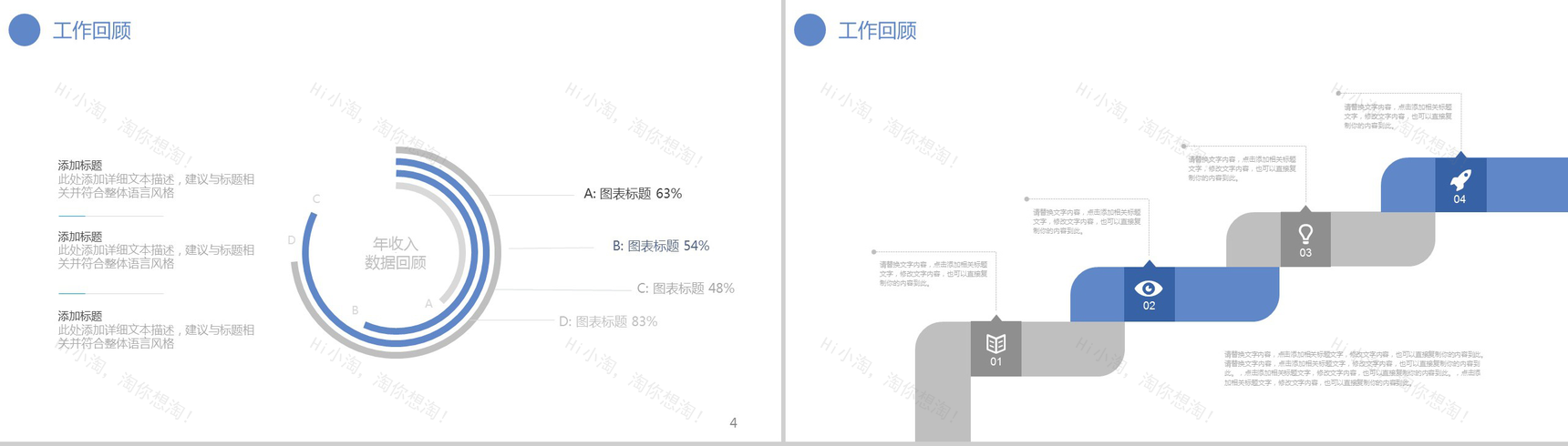 小清新唯美医疗整形宣传年终总结PPT模板-3
