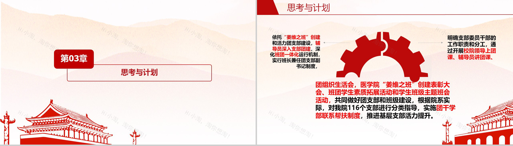 奋进中的医学院共青团工作汇报PPT模板-9