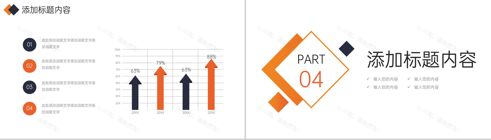 橙色社会实践报告大学生志愿服务心得PPT模板-8