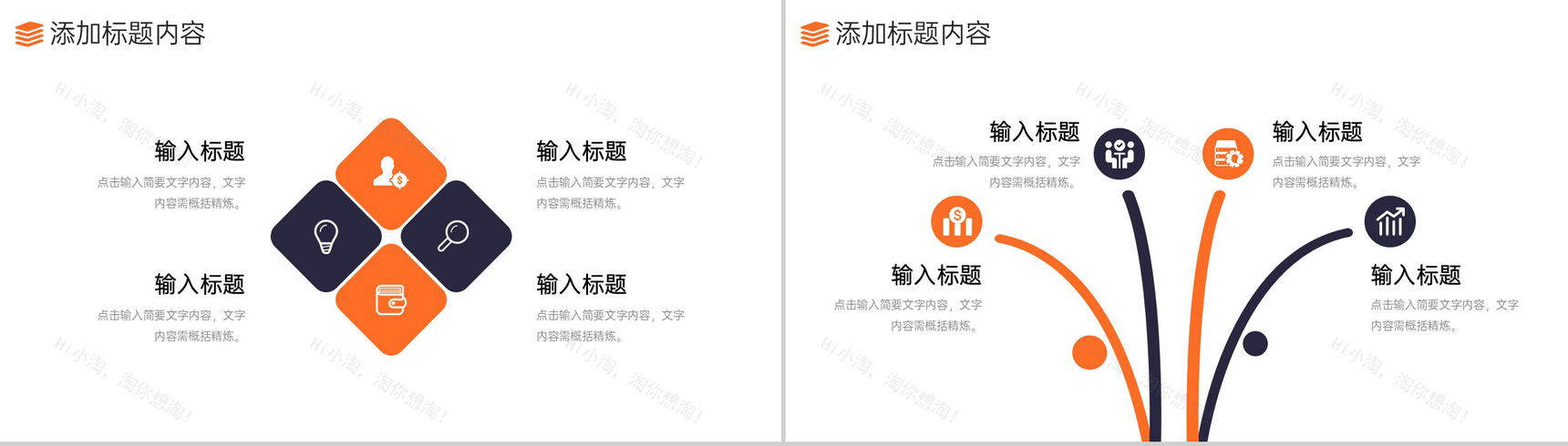 橙色电商运营报告数据分析项目战略统筹PPT模板-9