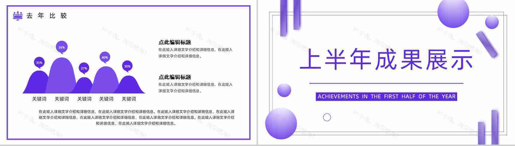 唯美简约炫酷科技年终总结工作汇报PPT模板-7