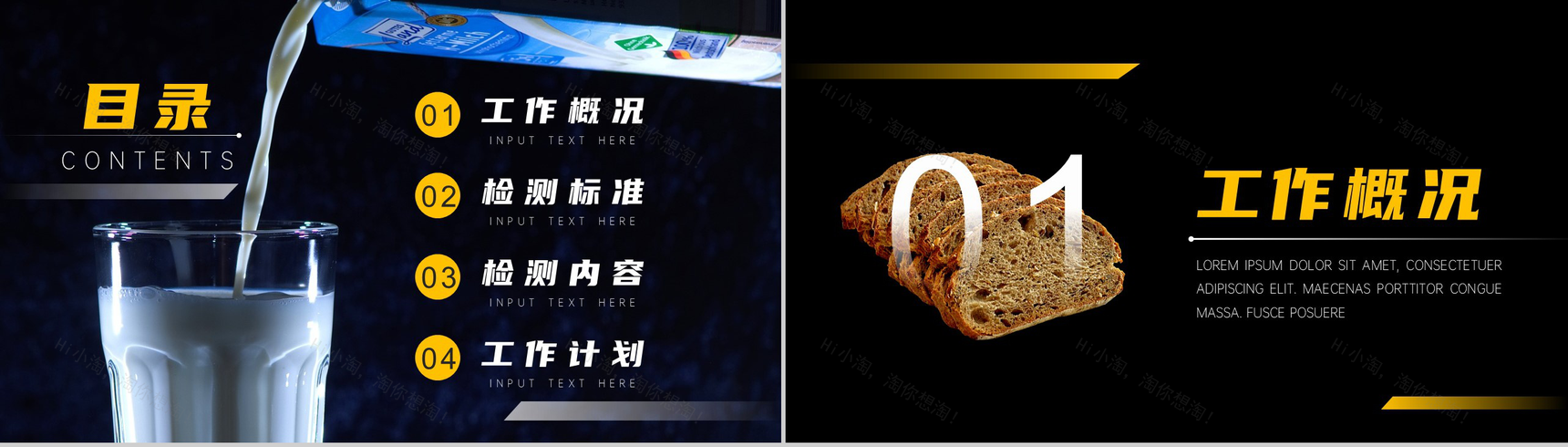 食品安全检测工作计划PPT模板-2