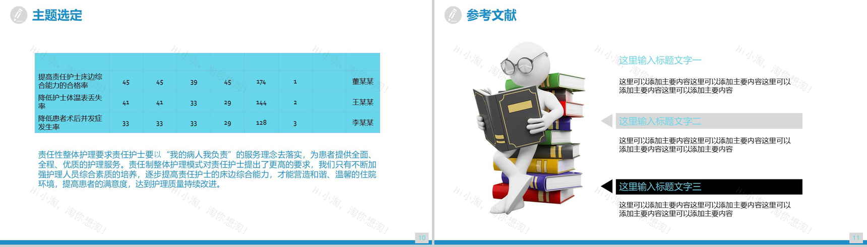 简洁蓝色大气商务医药医疗品管圈工作汇报总结PPT模板-6